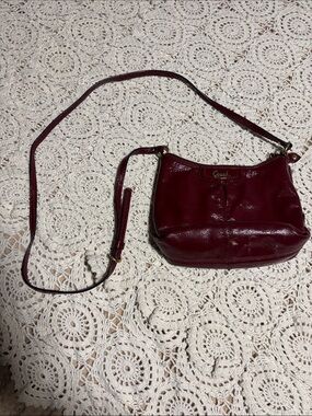 Coach Red Leather Crossbody Purse